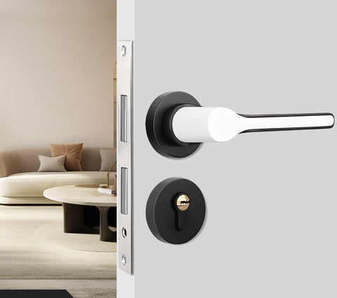 Modern Bedroom Silent Magnetic Door Lock Handle