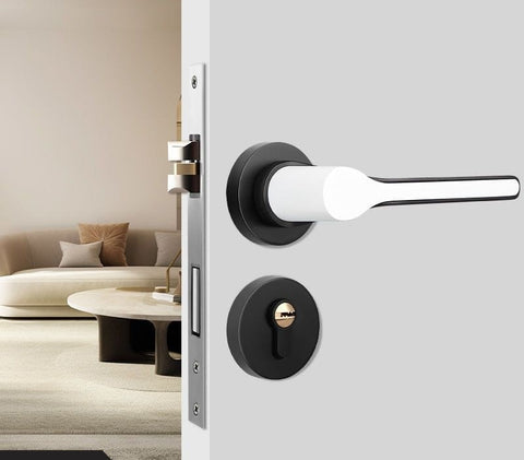 Modern Bedroom Silent Magnetic Door Lock Handle