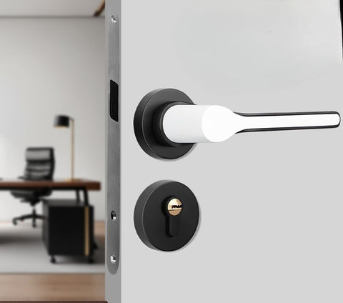 Modern Bedroom Silent Magnetic Door Lock Handle