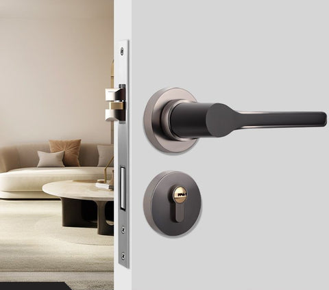 Modern Bedroom Silent Magnetic Door Lock Handle