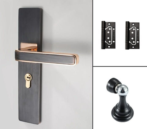 Indoor Wood Door Lock Quiet Magnetic Suction Split Room