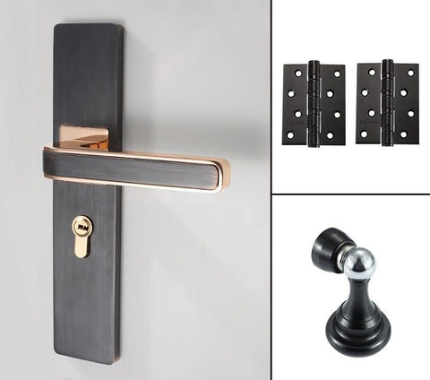 Indoor Wood Door Lock Quiet Magnetic Suction Split Room