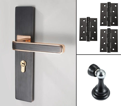 Indoor Wood Door Lock Quiet Magnetic Suction Split Room