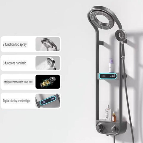 Bathroom Shower Set Digital Thermostatic Luxury