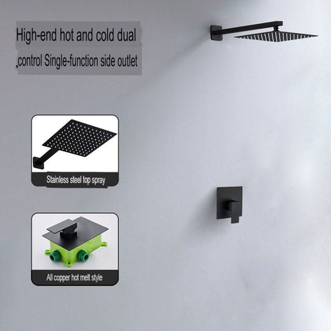 Concealed Shower Head Hot Melt Dual Use Embedded