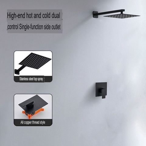 Concealed Shower Head Hot Melt Dual Use Embedded