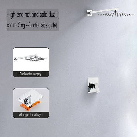 Concealed Shower Head Hot Melt Dual Use Embedded