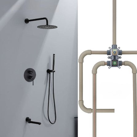 Simple Round PPR Hot Melt Shower Head