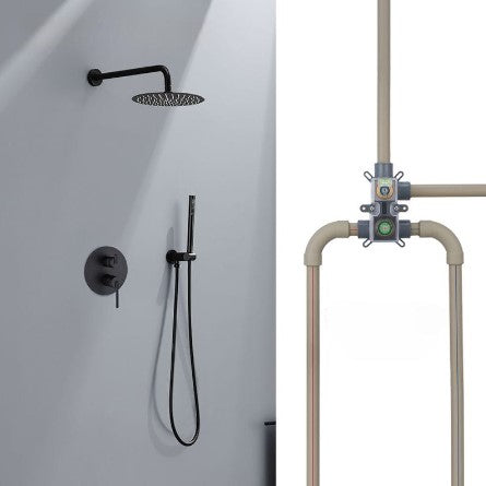 Simple Round PPR Hot Melt Shower Head