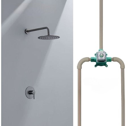 Simple Round PPR Hot Melt Shower Head