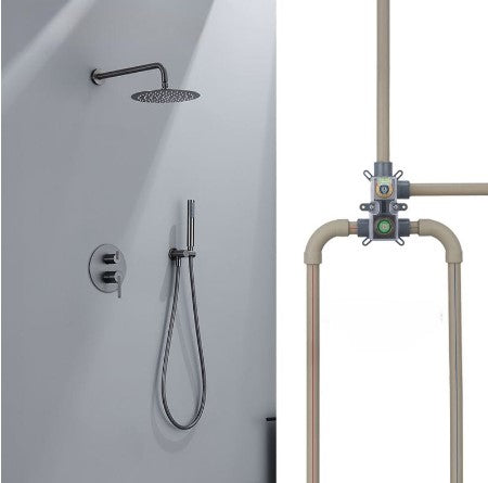 Simple Round PPR Hot Melt Shower Head