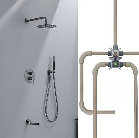 Simple Round PPR Hot Melt Shower Head