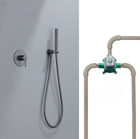 Simple Round PPR Hot Melt Shower Head