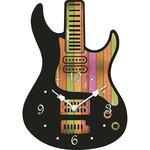 Silent Guitar Wall Clock Décor