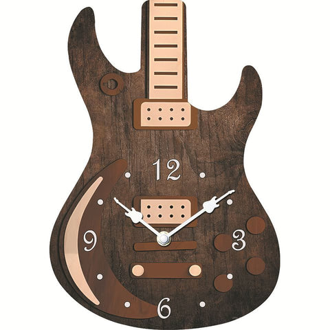 Silent Guitar Wall Clock Décor