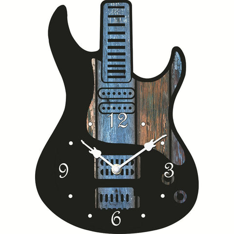 Silent Guitar Wall Clock Décor