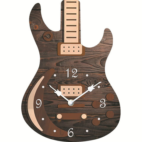 Silent Guitar Wall Clock Décor