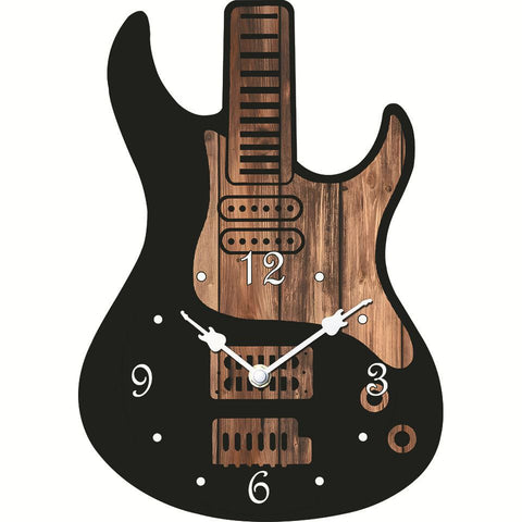 Silent Guitar Wall Clock Décor