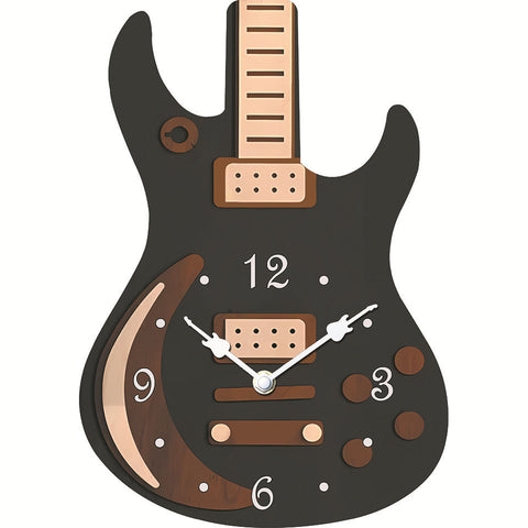 Silent Guitar Wall Clock Décor