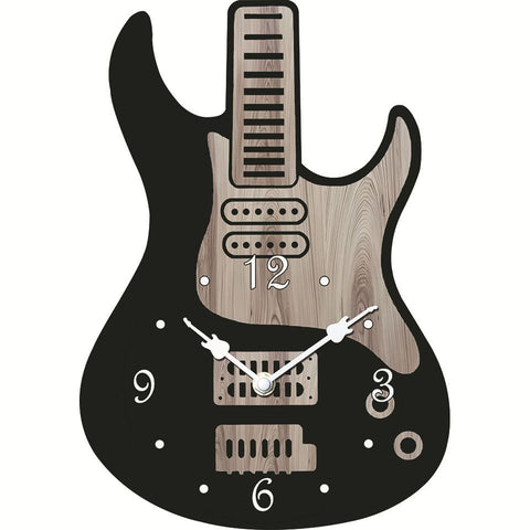 Silent Guitar Wall Clock Décor