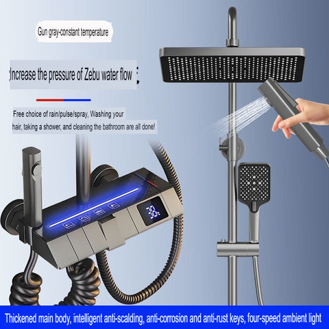 All Copper Shower Head Set Thermostatic Pressurized