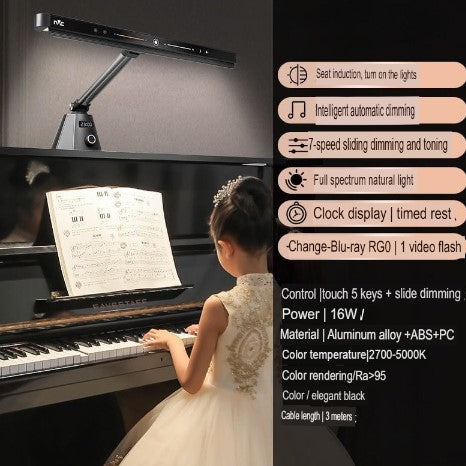 LED Piano Lamp Eye Protection Study Reading Foldable