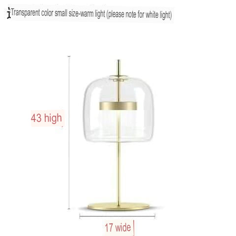 Nordic Glass Table Lamp Modern Minimalist Luxury