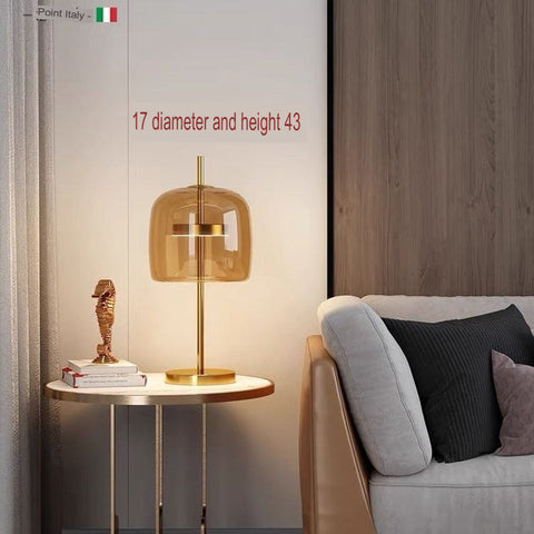 Nordic Glass Table Lamp Modern Minimalist Luxury