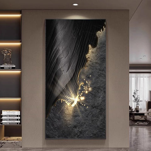 Modern Luxury Abstract Entrance Wall Painting