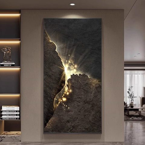 Modern Luxury Abstract Entrance Wall Painting