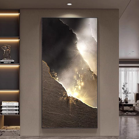 Modern Luxury Abstract Entrance Wall Painting