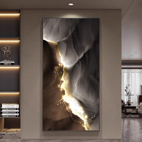 Modern Luxury Abstract Entrance Wall Painting