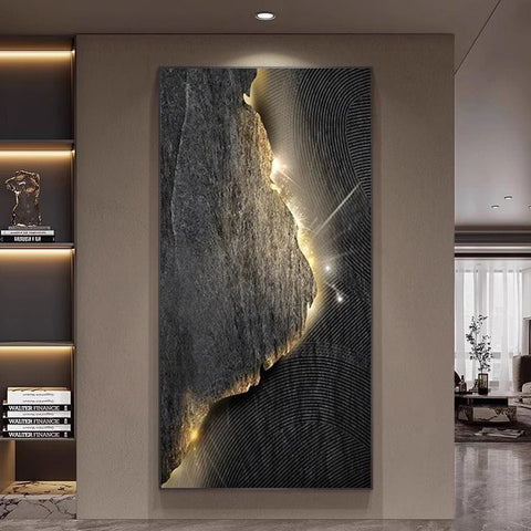 Modern Luxury Abstract Entrance Wall Painting
