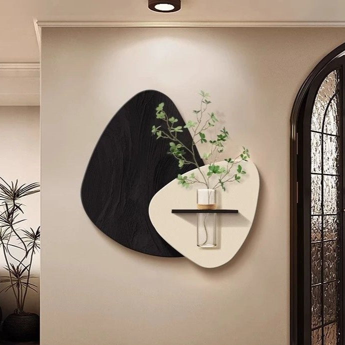 3D Black White Abstract Wall Art