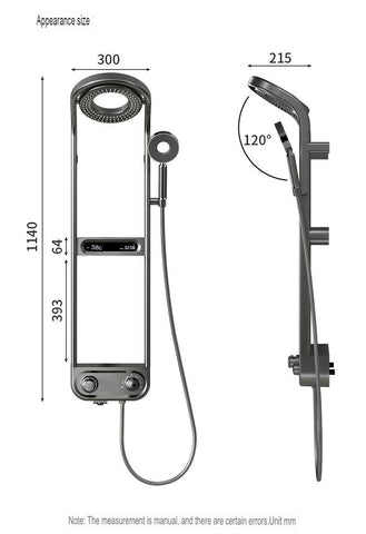 Bathroom Shower Set Digital Thermostatic Luxury