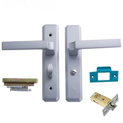 Doorlock Keyless 110 Hole Single Tongue Handle Black