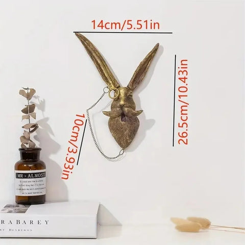 Vintage Gold Animal Head Wall Sculptures