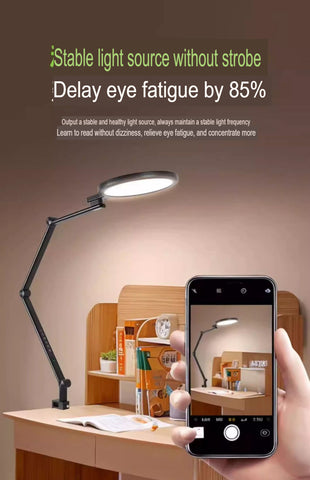 Clip On Desk Lamp Eye Protection Study Reading Work
