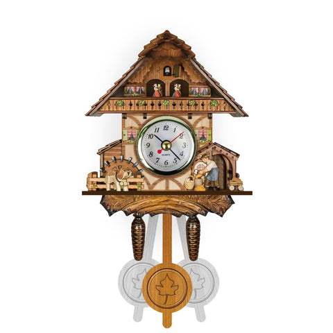 Vintage European Wooden Cuckoo Clock