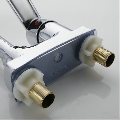 Dual Hole Chrome Basin Faucet