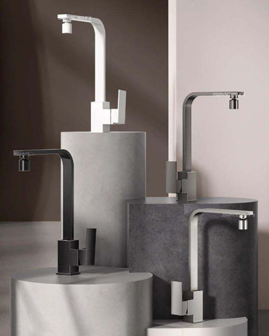 Square Kitchen Faucet Hot Cold Water