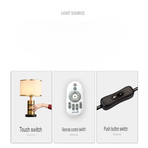 Modern Creative Remote Control Table Lamp For Bedroom