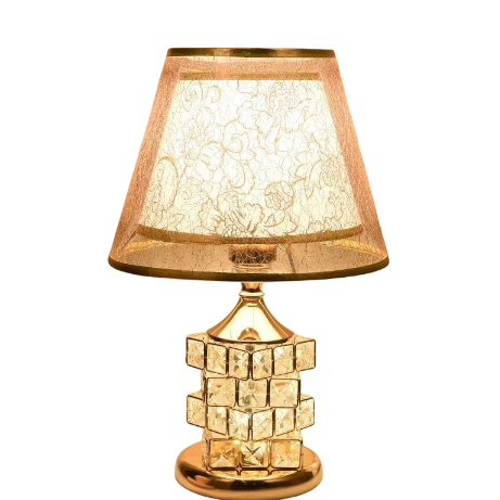 European Style Crystal Table Lamp Luxury Bedside
