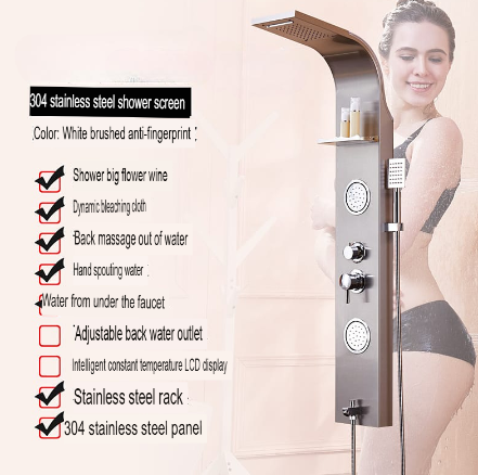 Shower Head Wall Mount Thermostatic Spa System