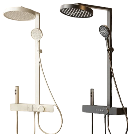 Milky White Shower Head Massage Constant Temperature