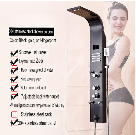 Shower Head Wall Mount Thermostatic Spa System