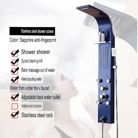 Shower Head Wall Mount Thermostatic Spa System
