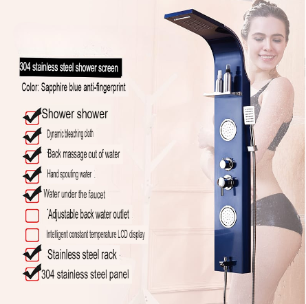 Shower Head Wall Mount Thermostatic Spa System