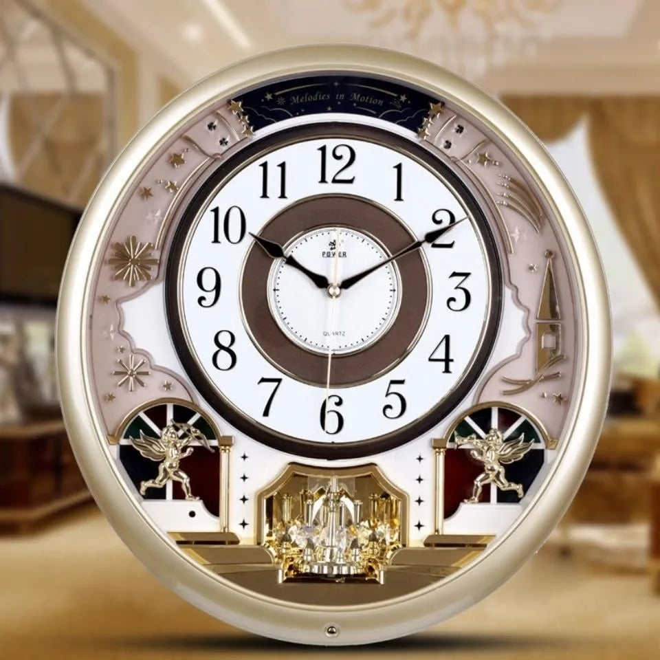 Retro Octagonal Music Chime Clock