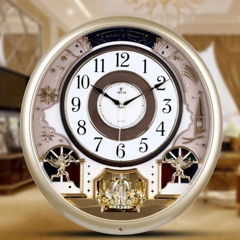 Retro Octagonal Music Chime Clock